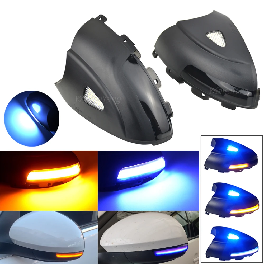 1 Pair Car Led Side Mirror Turn Signal Light For Vw Tiguan Mk1 2008