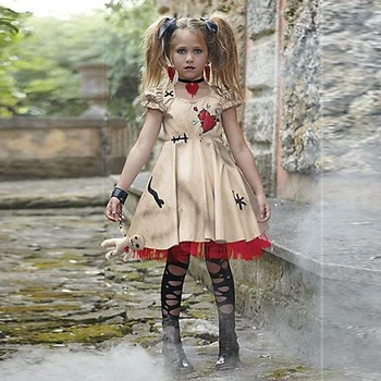 

Harley Quinn dress Halloween costumes for girl cosplay Kids Suicide Squad Harley Quinn cosplay Costume Party Dress