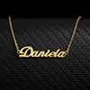 Customized Fashion Stainless Steel Name Necklace Personalized Letter Gold Choker Necklace Pendant Nameplate Gift ► Photo 1/6