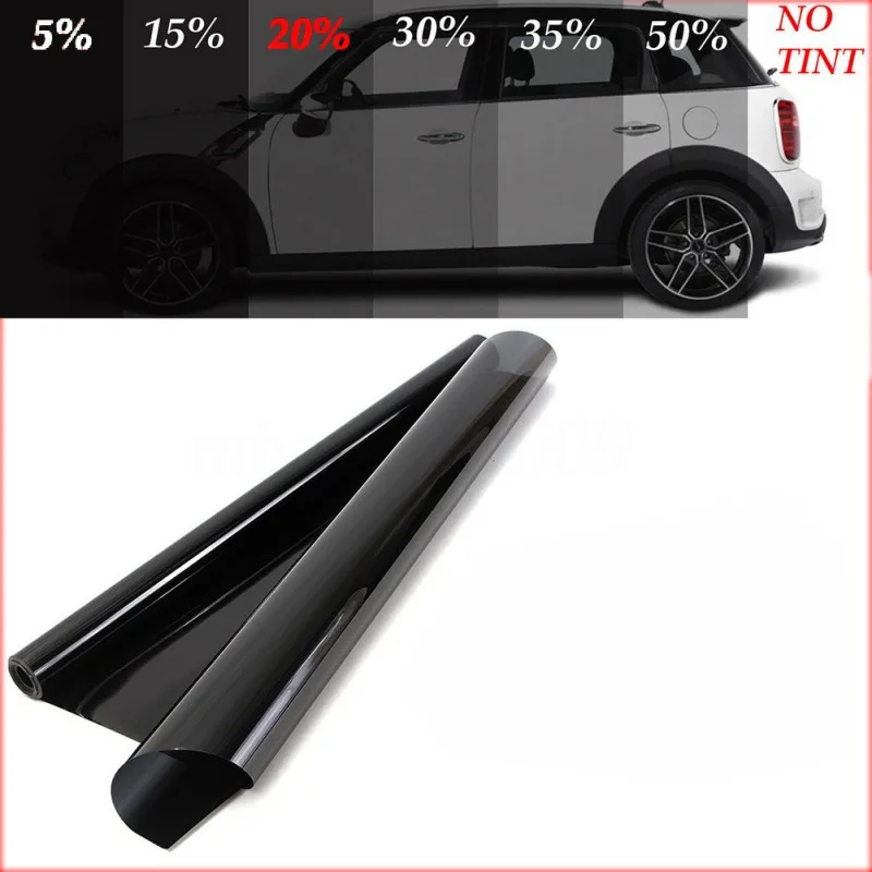 50*100/50*200/50*300/50*600CM 20% VLT Protector Sticker Films Sun Protection Film Black Car Window Body Solar |