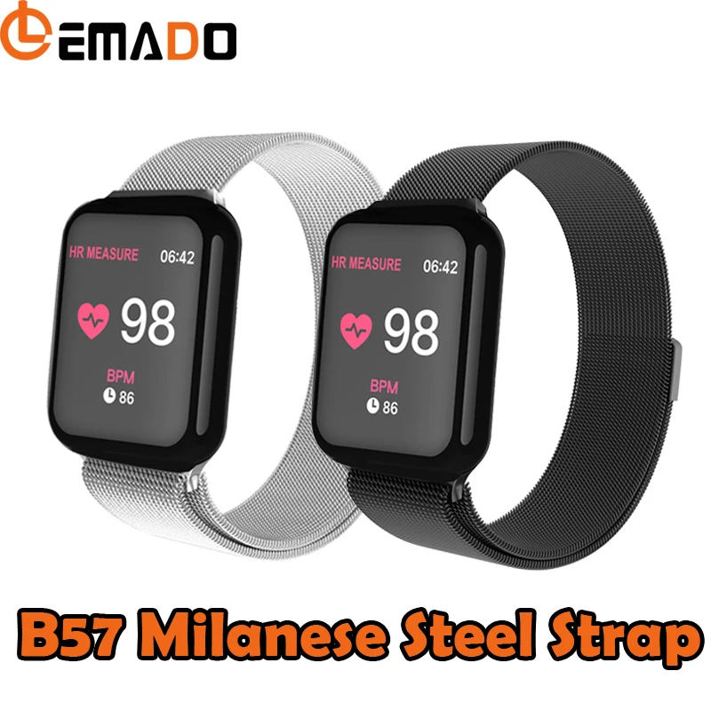 LEMADO B57 Смарт-часы для мужчин и женщин Apple Watch Android Phone монитор сердечного ритма