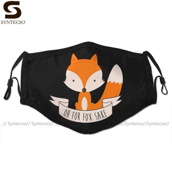 

Cute Mouth Face Mask Oh For Fox Sake Facial Mask Fashion Cool with 2 Filters for Adult