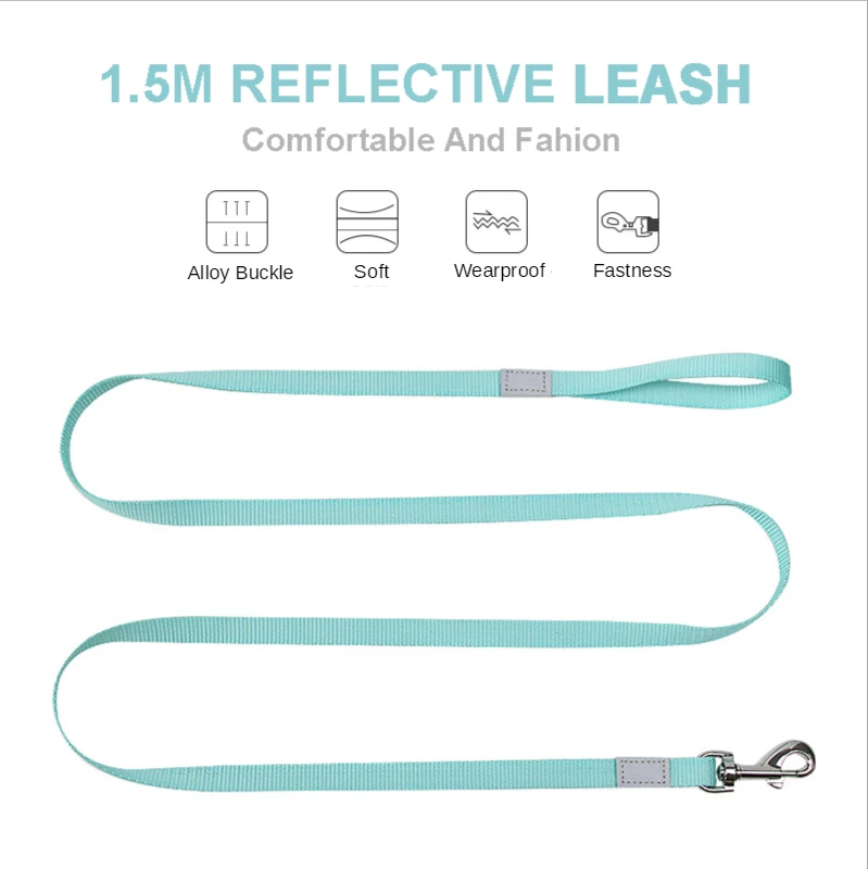 

Nylon Dog Training Leash Pet Dog Cat Adjustable Harness Lead Leashes Pets Accessories For Small And Medium Dogs mascotas