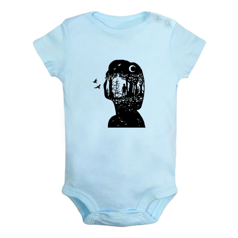 JcBaby3161BLD Будьте превосходны друг для друга; дизайн «Лес воображения»; Одежда для новорожденных мальчиков и девочек; комбинезон с принтом; боди для младенцев; одежда - Цвет: JcBaby3161BLD
