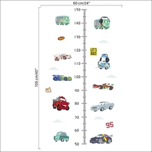 Дисней мультфильм автомобиль Молния Маккуин наклейки на стену детская комната аксессуары высота измерения роста диаграмма настенные наклейки домашний декор