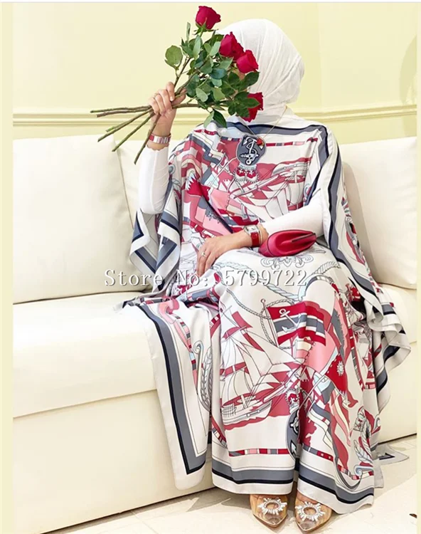 Kuwait Exclusive 130cm*130cm Women Sexy Boho Summer Casual Chiffon