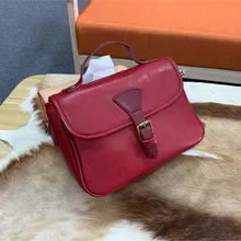 Винтажная Ретро аутентичная коровья кожа женская сумка почтальон сумка из натуральной кожи женская сумка через плечо Маленькая дамская сумочка