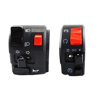 

22mm Motorcycle Motor Switches Motorbike Horn Button Turn Signal Electric Fog Lamp Light Start Handlebar Controller Switch