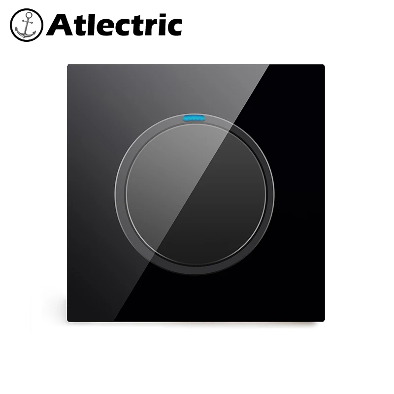 Atlectric 1/2/3/4 ряда 1/2Way кнопка выключателя света Мощность настенный выключатель с
