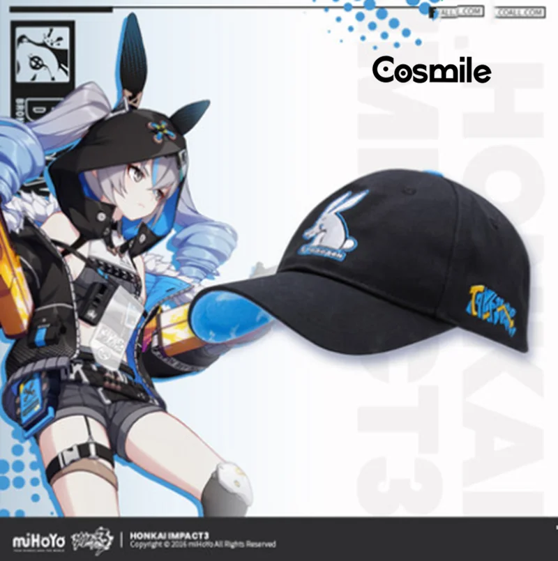 Кепка-кролик Cosmile Honkai Impact 3 Броня зайчик Кепка головной убор Повседневный