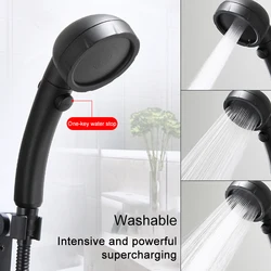 Third Gear Adjustment Water Saving Round Shower Hand Shower High Quality Hand Hold Rain Spray Bath Shower Bathroom Accessories
