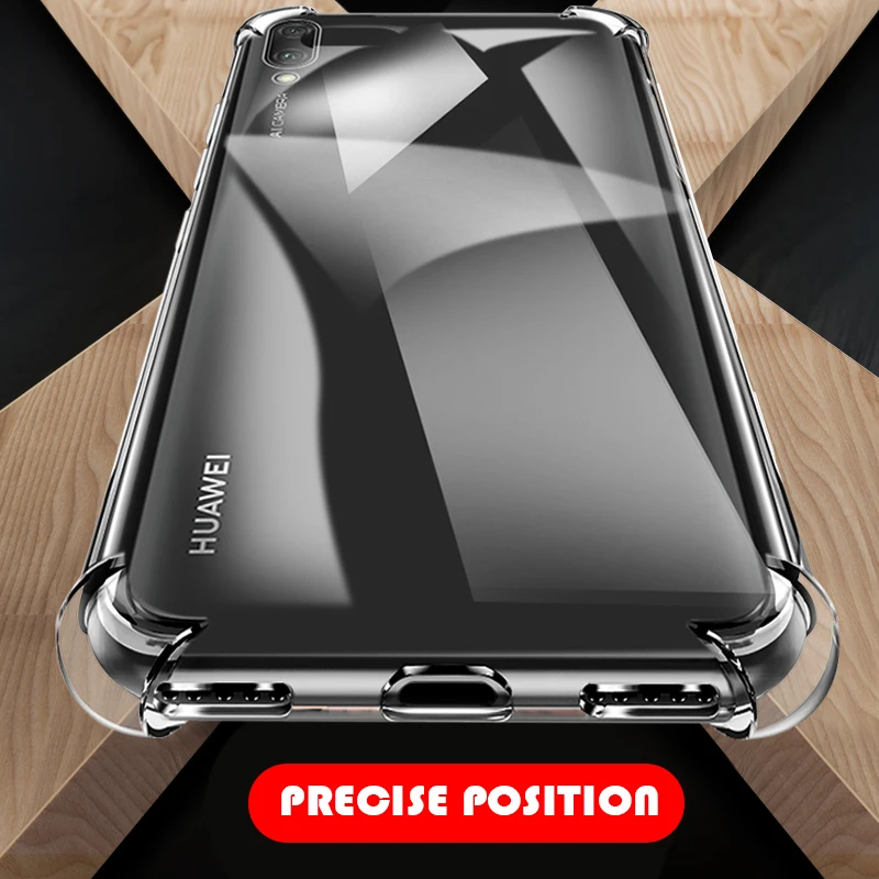 Чехол-подушка безопасности для Huawei Y9 Y7 Y6 Y5 Prime Pro 2018 2019 прозрачный защитный чехол Y8S