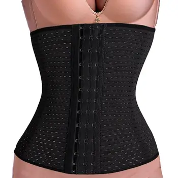 

Women Corsets Shaping Abdomen Tied Waists Corsets Plus Size Hollow Out Shapewear Waist Trainer Corset Faja 2019 New Hot Sale Y