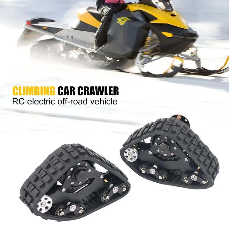 

Track Wheel Sandmobile Conversion Snow Tire with Sufficient Durability and Ruggedness for SCX10 D90 RC Climbing Car 4pcs