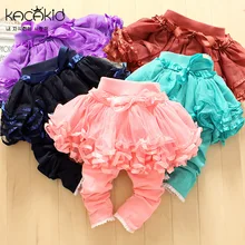 Kacakid стиль юбка-брюки для девочек Лидер продаж ультра-Пэн принцессы Юбка из сетчатой ткани ku, носки для малышей хлопковые носки базовые брюки