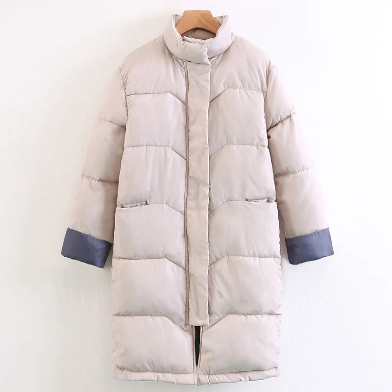 Новинка, зимний английский стиль, плотный теплый пуховик для женщин, модное хлопковое пальто с капюшоном, большой размер, повседневная куртка - Цвет: 3