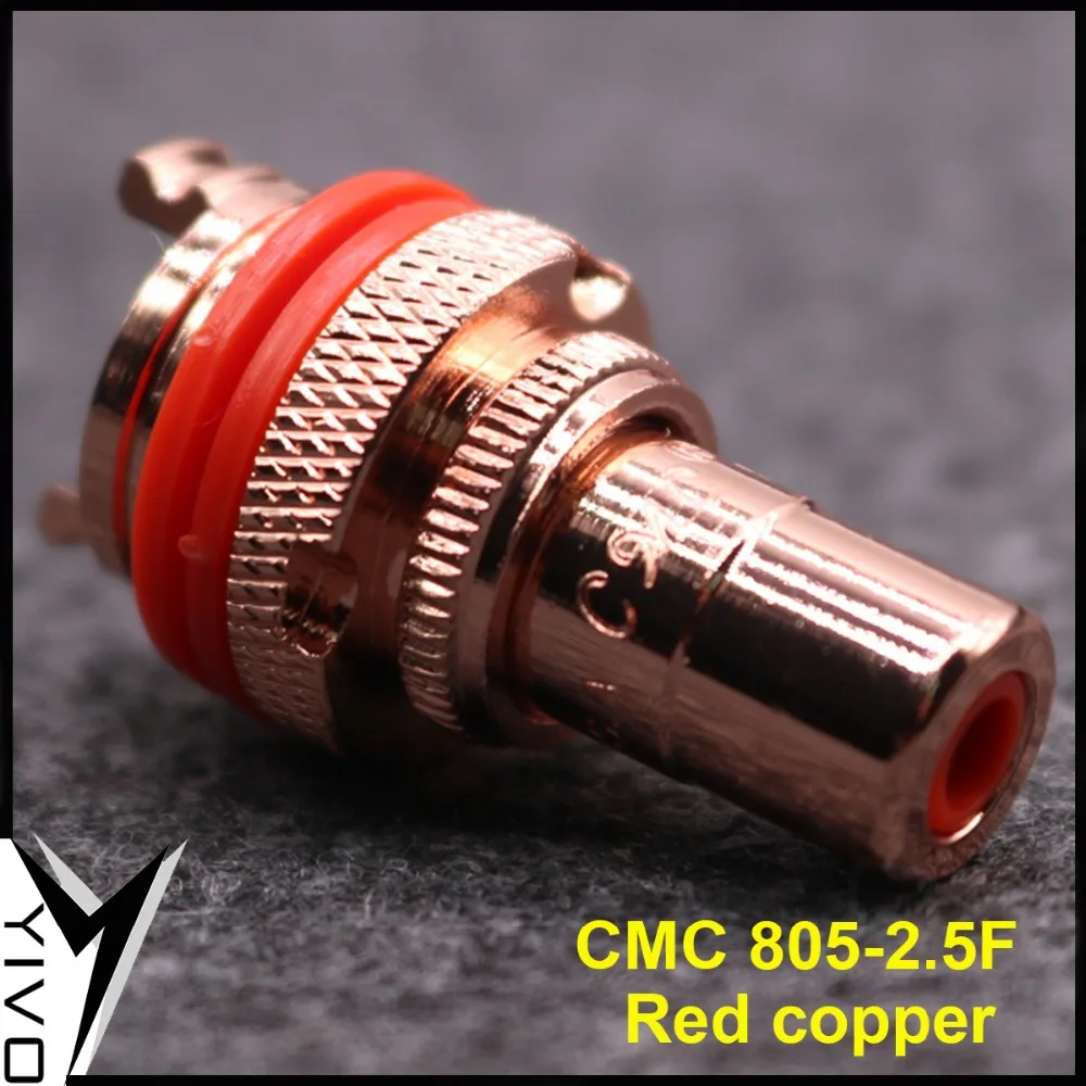 8 шт. YIVO Hi end HIFI XSSH Красный медный цвет гнездовой RCA шасси разъем мм аудио