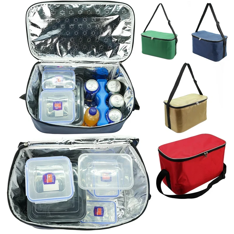 

Foldable Cooler Bag Portable Car Refrigerator for Food Thermal Bag Embedded PVC Board Drank Ice Cold Pack
