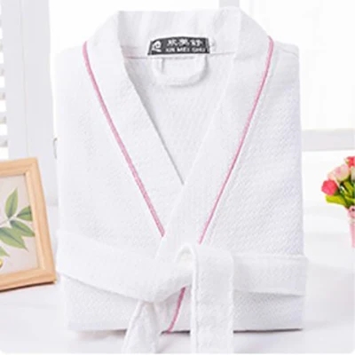 Rose Ribbon Специальное предложение, мужские одноцветные халаты с длинным рукавом из хлопка для отдыха, мужские длинные халаты, кимоно, мужские халаты - Цвет: Rose Ribbon