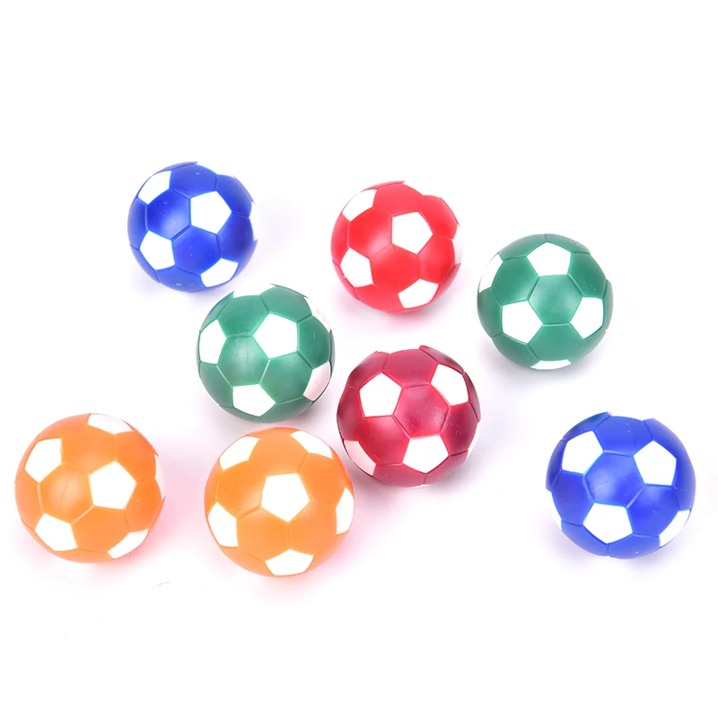 8/6/4pcs Premium Material Resin Mini Colorful Table Soccer Footballs Replacement Balls Tabletop Game Mini Soccer Ball 32mm