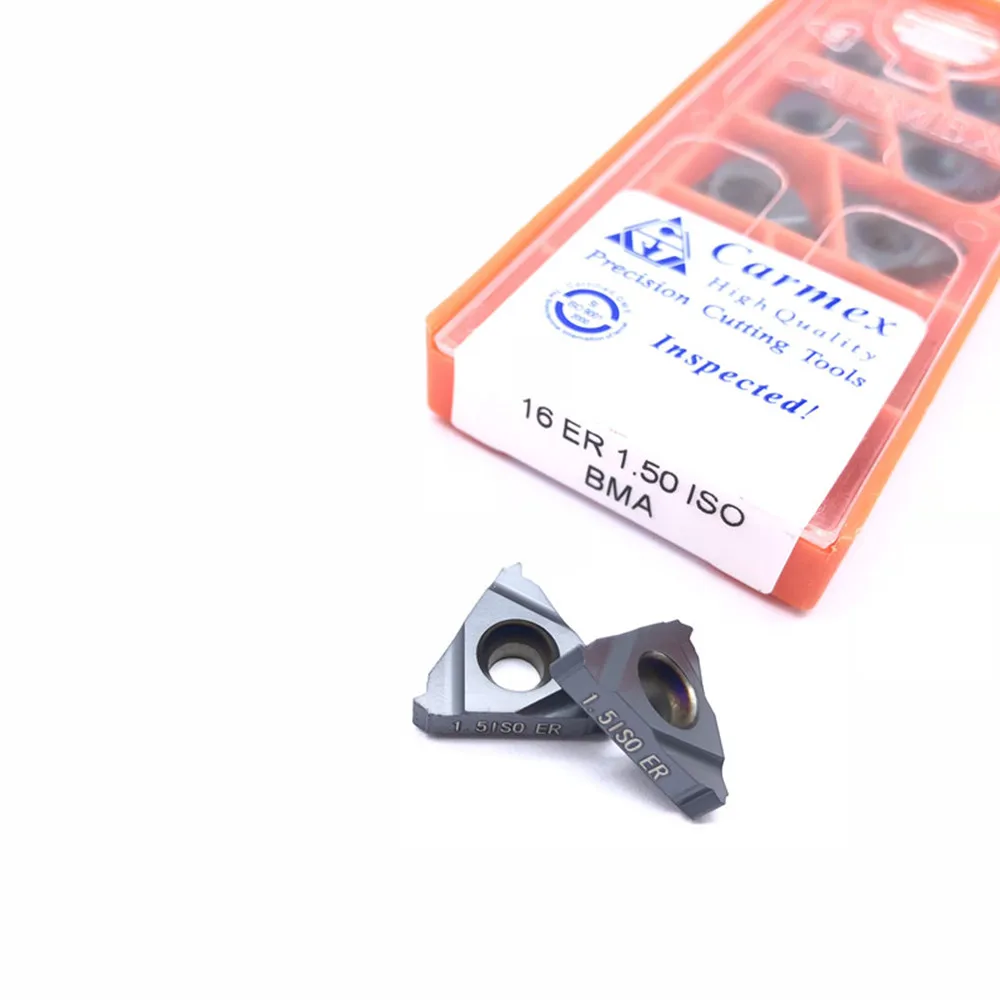 10 Uds 16ER ISO 0,50 ISO 0,75 ISO 1,0, ISO 1,25, ISO 1,50, ISO 1,75, ISO 2,0, ISO 2,5, ISO, BMA токарный станок с ЧПУ