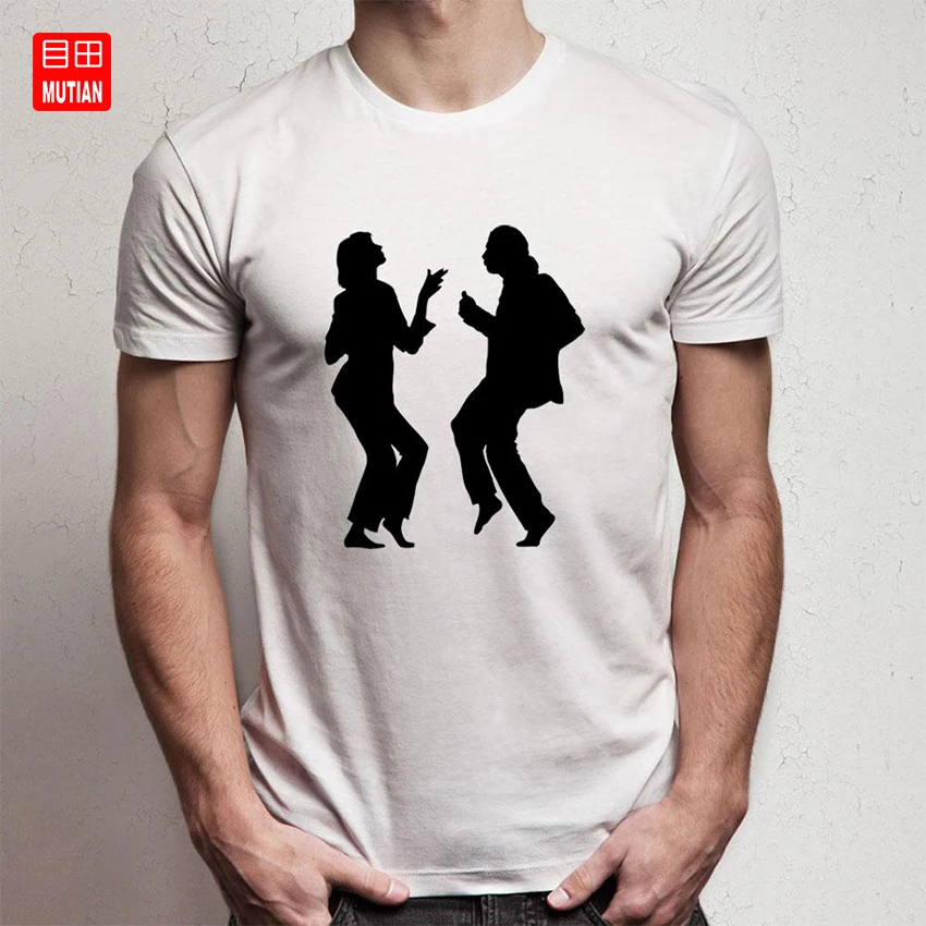 Silhouette Pulp Fiction Mia Dancing T Shirt|T-Shirts| - AliExpress