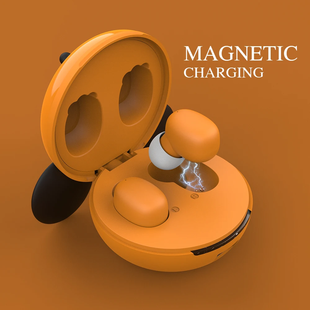 Наушники-вкладыши TWS с Беспроводной Bluetooth наушники милые Животные девушки дети