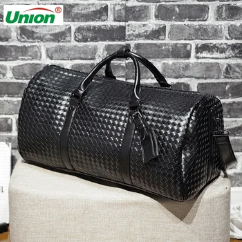 

2020 Fashion High Quality Travel Bag Women black PU Leather Gym Bags Hand Luggage For Men Duffle Bag weekend bag Shoulder Bag