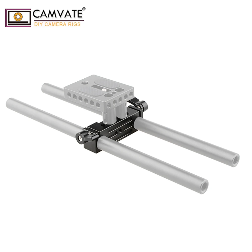 CAMVATE 2 шт. Стандартный 15 мм стержневой зажим с 1/4 &quot 20 ниток монтажное отверстие