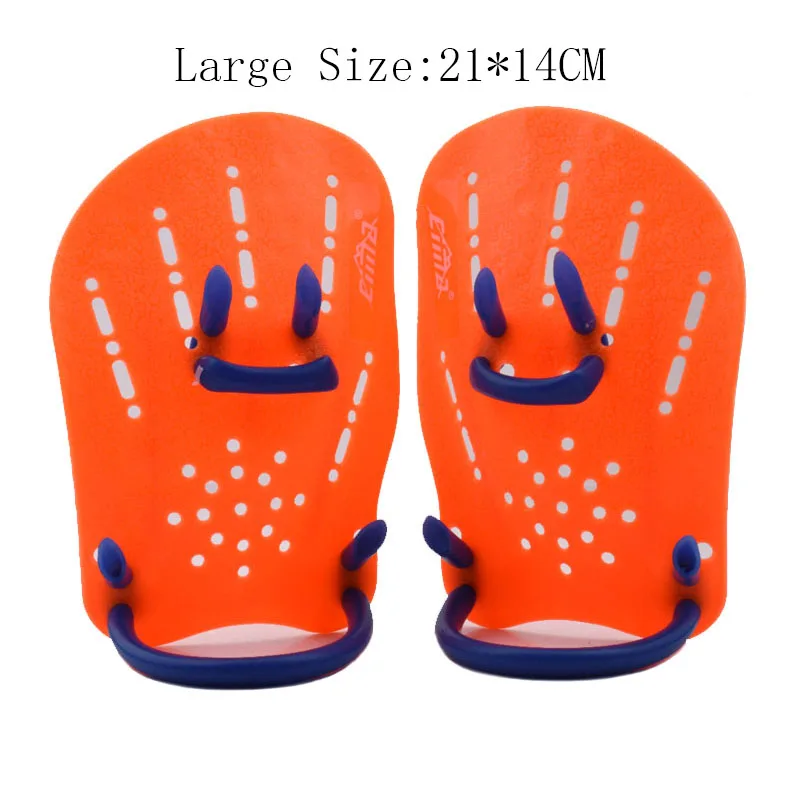 Для серфинга, подводного плавания, для мужчин, женщин, для плавания, ming Paddle, для детей, пальмовые перчатки, ручная одежда, силиконовые плавники для плавания, для силовой тренировки - Цвет: Orange Size L