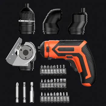 

4V Electric Screwdriver Cordless Drill kit Power Driver Lithium Battery Rechargeable Electric Drill Power Tools with LED Light