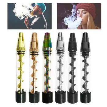 

7P Mini Dry Herb Smoking Pipe kit 6 colorHerbal Tobacco Grinder Filte Smoking Accessory,.