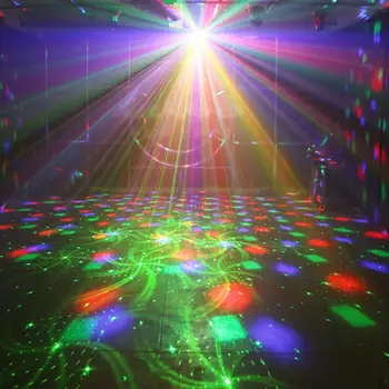 

Crystal Magic Ball Stage Light 16 Patterns LED Laser Projector KTV DJ Disco Lamp Plus With Usb Cable To Carry And Charge