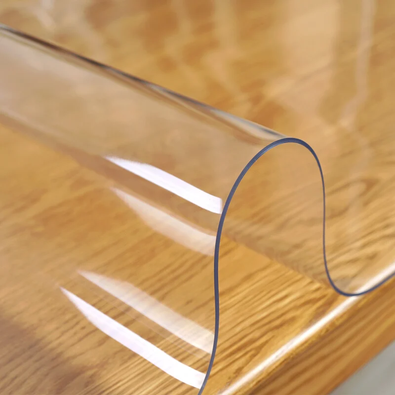 New Arrival PVC Tablecloth Transparent Soft Glass Table Cover Kitchen Waterproof Oil-proof Dining Coffee Protective Table Cloth