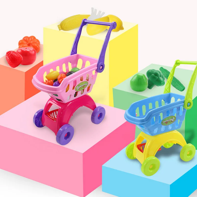 Cut Fruit CHILDREN'S Toy Shopping Cart Small 10-30 Yuan Shopping Cart 10-30 Yuan Shopping Cart Small 10-30 Yuan Non