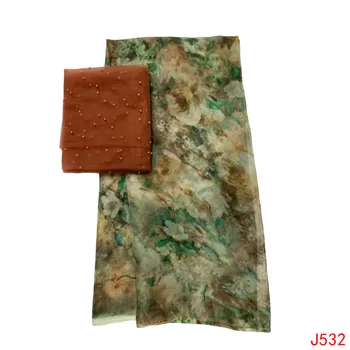 

2019 Newest Design Bazin Riche Getzner Free Shipping 5+2 Yards Beaded French Lace African Lace Fabric For Clothing HA532