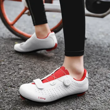 

Self-Locking Road Shoes Men Sneakers Women Riding Racing Outdoor Breathable Cycling Profession Bicycle White Sport Shoes