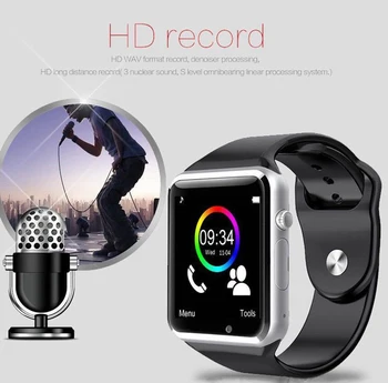 

A1 Men Smart Watch Sports Smart Bracelet 1.5 Inch Watch Pedometer Heart Rate Monitor LED color screen for Android ios
