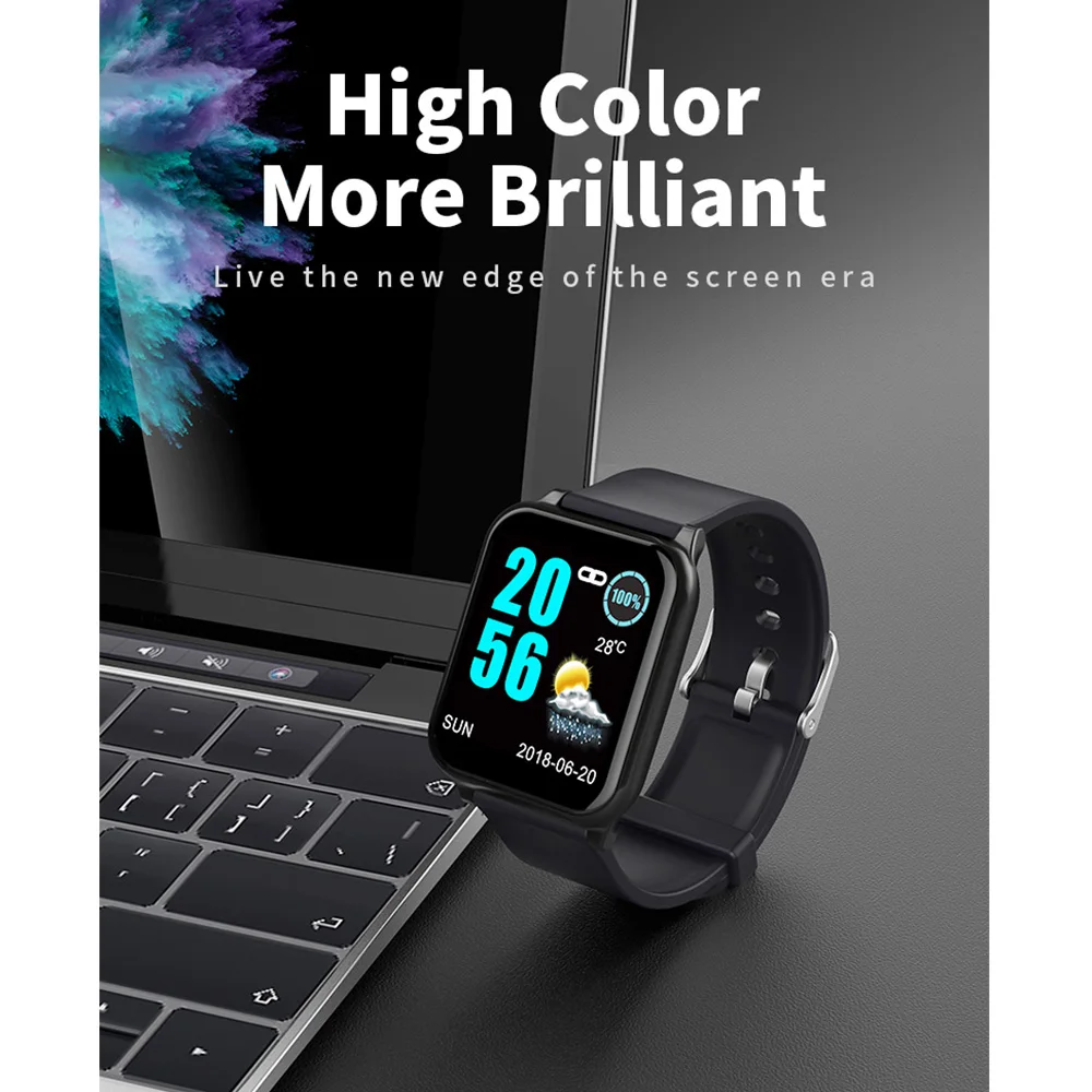 

Z02 Smart Watch Color Screen Sport Pedometer Heart Rate Monitor Push Message Bracelet For iOS Android Fitness Tracker Wristband
