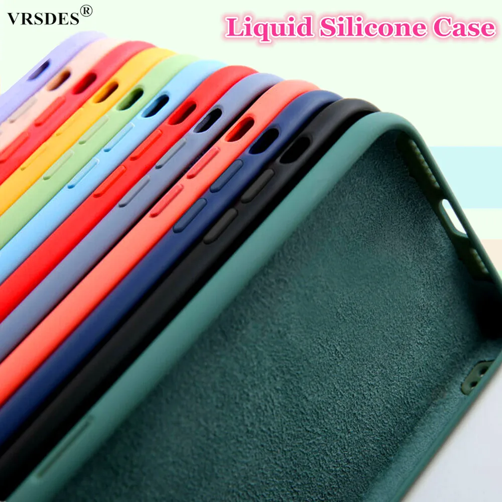 Anti-herbst Flüssigkeit Silikon Stoßfest Fall Für Samsung Galaxy A51 A71 A10 A20 A30 A50 A70 A30S A50S M10 m20 M30 EINE 51 71 30 Funda