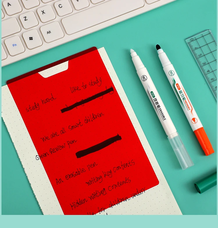 JIANWU секретный Знак набор для обзора студентов Красочные читаемые слова памяти обучения стираемый маркер скрытый маркер ручка