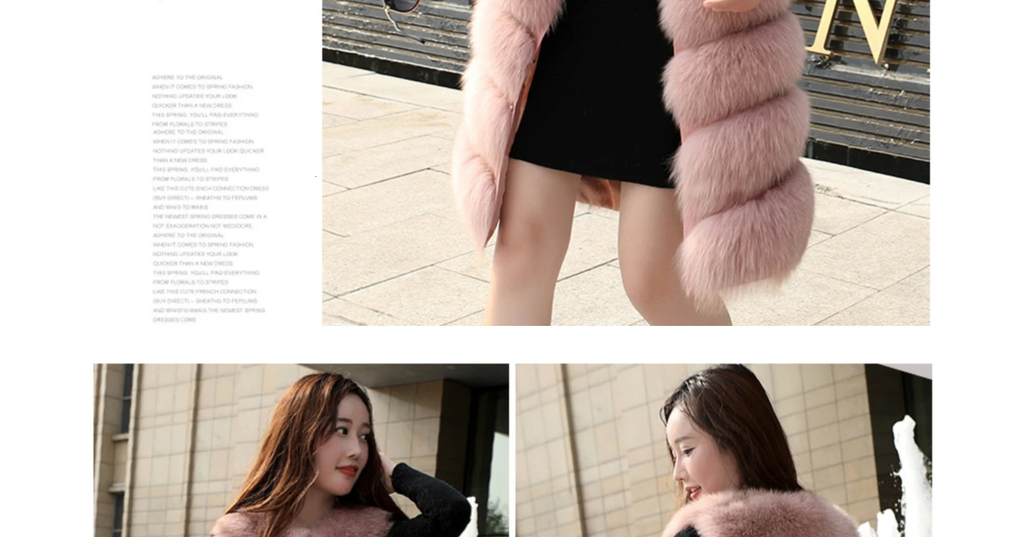 Cheap Real Fur Vests Long Winter Women Fur Vest Female Sleeveless Genuine Fur Vest Ladies Fashion Luxury Slim Warm High Quality 2019 40