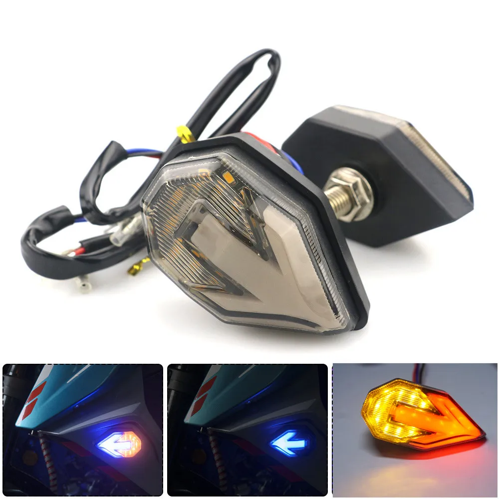 

2PCS 12V Motorcycle Arrow LED Flashing Turn Signal Lights Motorbike Indicators Blinker Lamp Universal for KTM MK-053