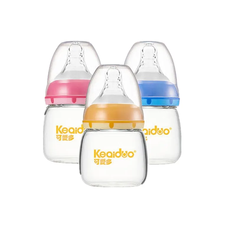 

Cute Turbot bao biao Caliber Crystal Diamond Glass Feeding Bottles Newborns High-temperature Resistant against Flatulence Vomit