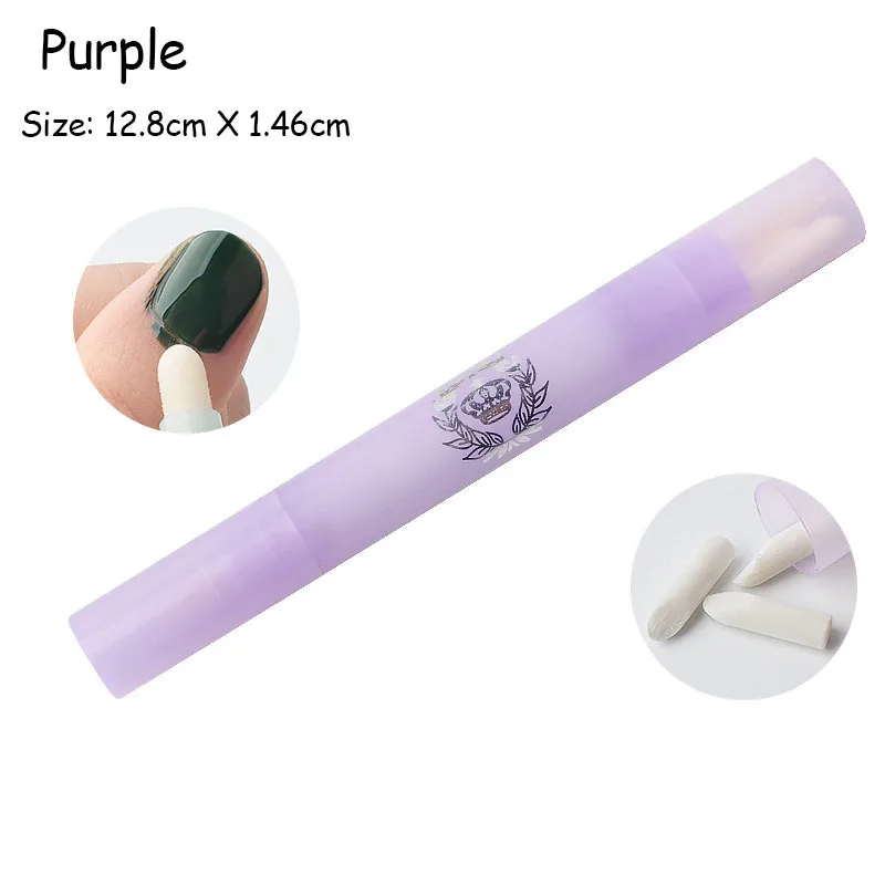 Purple Новейший 1 шт. УФ-гель для ногтей Корректор ручка+ 3 сменные инструменты для маникюра DIY ногтей Очиститель зажимы для снятия лака аксессуары - Цвет: Purple