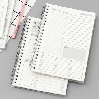 

188x130mm Transparent / Kraft Cover Notebook Weekly Planner Study Bullet Journal Note Book Diary Bucket List Notepad Carnet a5