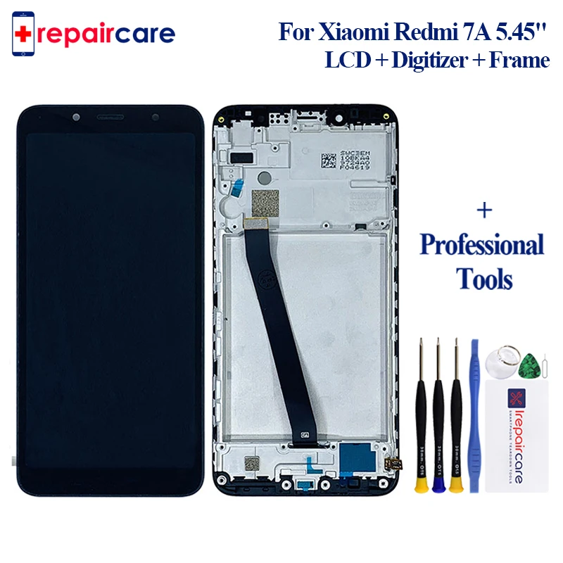 Продажа Оригинальный ips для Xiaomi Redmi 7A Дисплей font b lcd b font сенсорный экран дигитайзер сборка 10 Замена сенсорного экрана с рамка Запасные детали