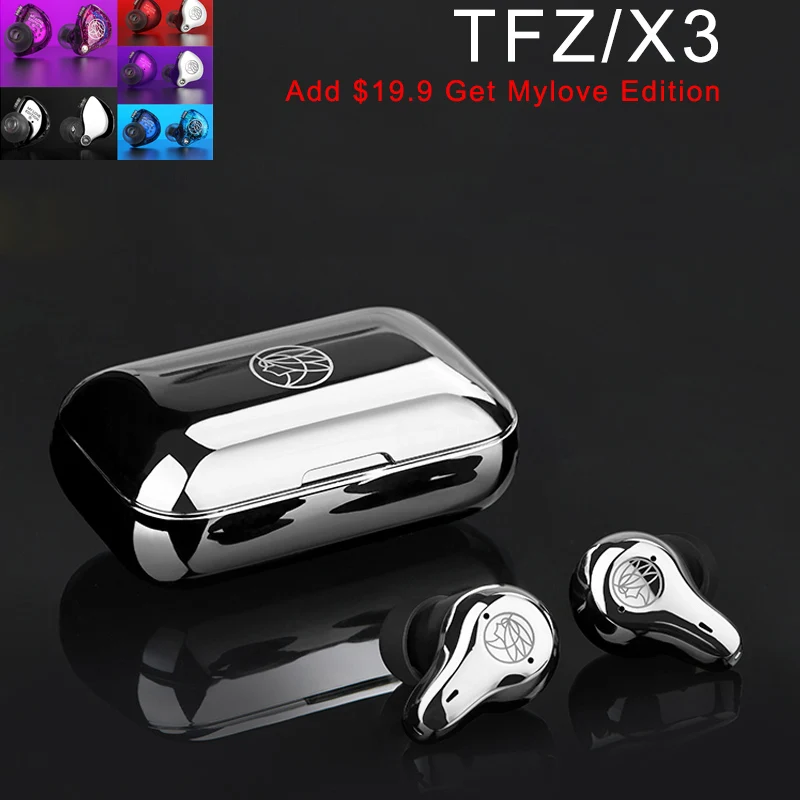 

TFZ X3 Bluetooth 5.0 Earbuds Touch Earphone Aptx True Wireless 2BA Dual Driver Headset Hands Free Noise Cancelling Sport Headset