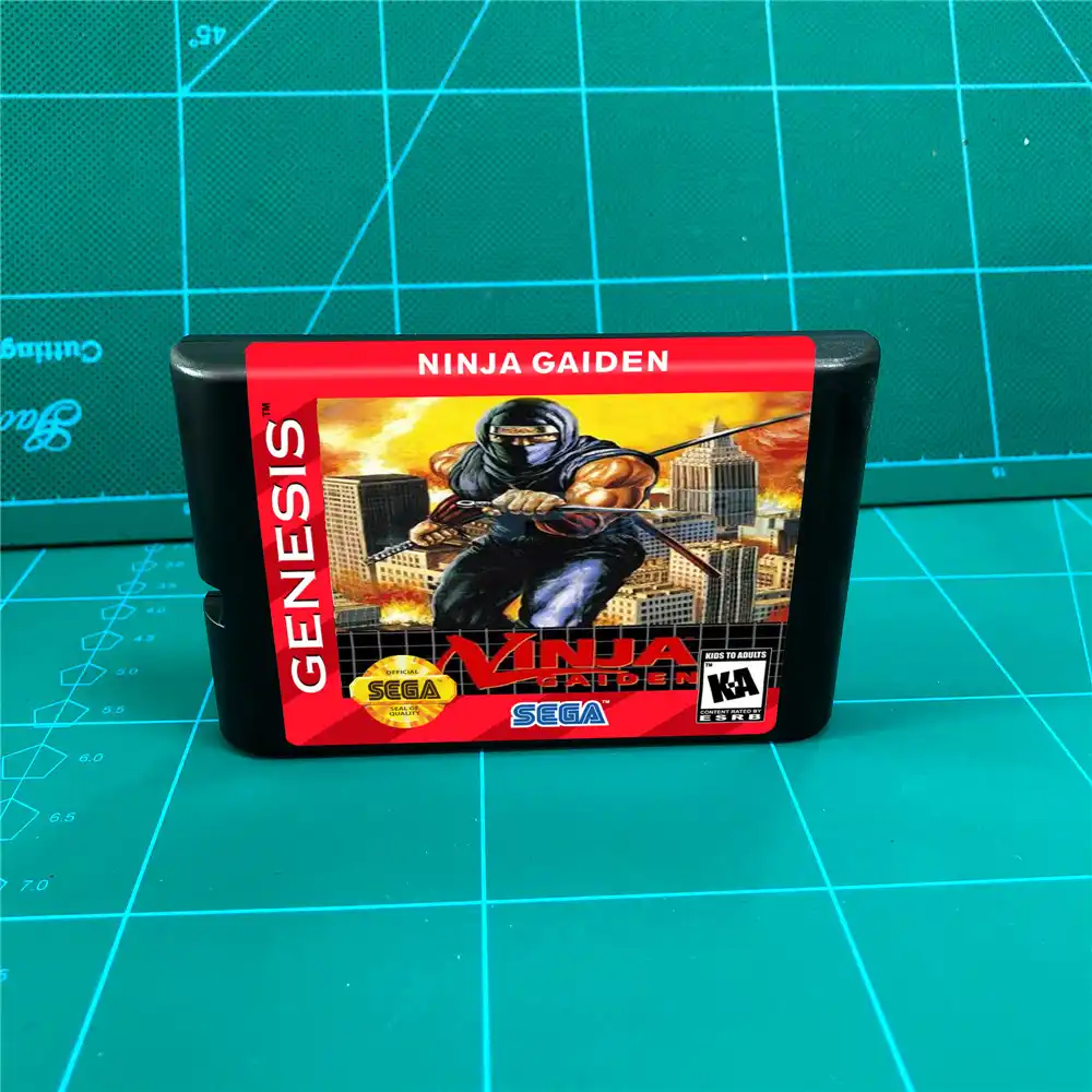 Игровой картридж Ninja Gaiden 16 бит MD для консоли MegaDrive Genesis|Запасные части| |