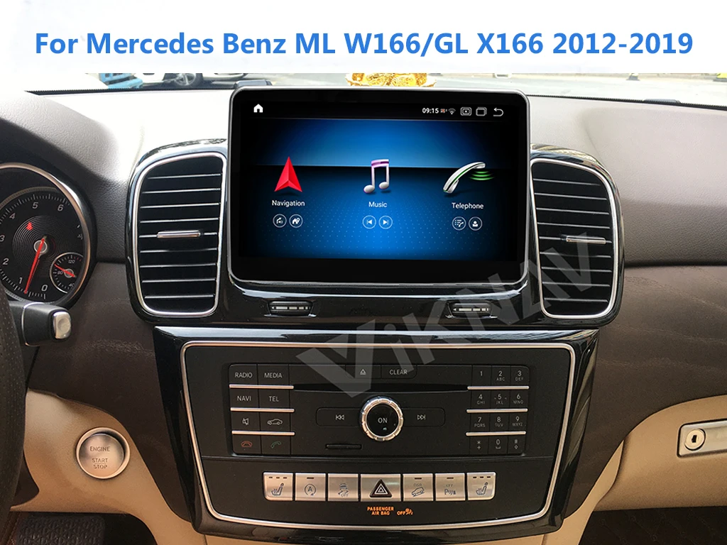 

9 дюймов Android 10 автомобильный радиоприемник GPS-навигация для Mercedes Benz ML W166/GL X166 2012-2019 DVD мультимедийный плеер